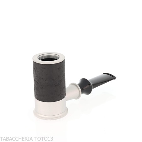 Tsuge Spider Tumbler-Pokerform in sandgestrahltem schwarzem Briar Reverse Calabash-Konzept - Tabakpfeifen