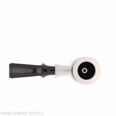 Tsuge Spider con forma de póquer en concepto de calabaza invertida de brezo negro pulido con chorro de arena - Pipas de Tabac
