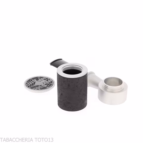 Tsuge Spider tumbler forma poker in radica nera sabbiata reverse calabash concept - Pipe