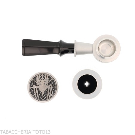 Tsuge Spider tumbler forme poker en bruyère noire sablée concept calebasse inversée - Pipe Pour le Tabac - Racine naturelle, 