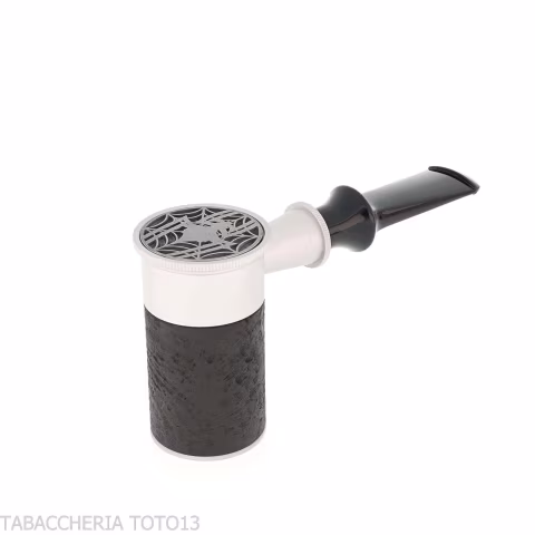 Tsuge Spider tumbler forma poker in radica nera sabbiata reverse calabash concept - Pipe