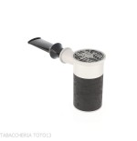 Tsuge Spider tumbler poker shape in sandblasted black briar reverse calabash concept - Tobacco Pipes - Natural root, Metal