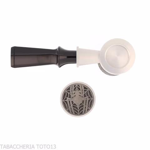 Tsuge Spider tumbler forma poker in radica nera sabbiata reverse calabash concept - Pipe