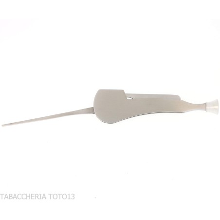 Stainless steel curettipe 2 tools in the shape of a pipe - Accessories for tobacco pipes - Metal