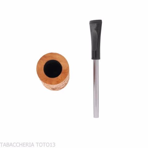 Pipa Nording póquer Compass en forma de Cherrywood - Duke de brezo rusticado ligero-Nording