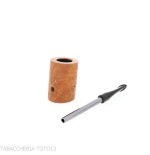 Compass poker in radica rusticata chiara forma Cherrywood - Duke-Nording