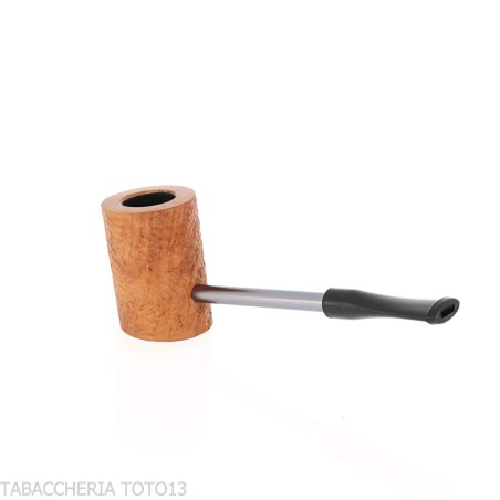 Compass poker pipe in light rusticated briar Cherrywood - Duke shape-Nording