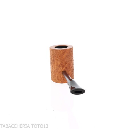 Compass poker pipe in light rusticated briar Cherrywood - Duke shape-Nording