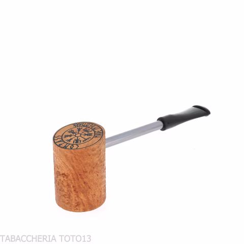 Pipa Nording póquer Compass en forma de Cherrywood - Duke de brezo rusticado ligero-Nording