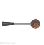 Compass poker in radica rusticata scura forma Cherrywood - Duke-Nording