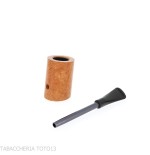 Pipe Compass Poker en bruyère Natural Light, forme Cherrywood - Duke - Pipe Pour le Tabac - Racine naturelle