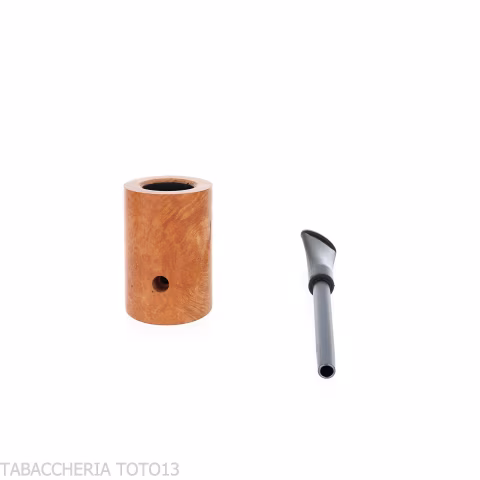 Pipe Compass Poker en bruyère Natural Light, forme Cherrywood - Duke - Pipe Pour le Tabac - Racine naturelle