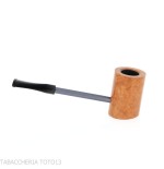 Pipe Compass Poker en bruyère Natural Light, forme Cherrywood - Duke - Pipe Pour le Tabac - Racine naturelle