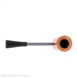 Pipe Compass Poker in Natural Light Briar, Cherrywood Shape - Duke - Tobacco Pipes - Natural root