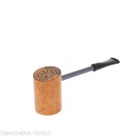 Pipe Compass Poker en bruyère Natural Light, forme Cherrywood - Duke - Pipe Pour le Tabac - Racine naturelle