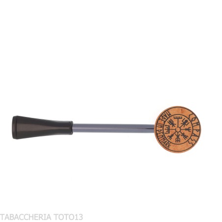 Compass poker in radica chiara naturale forma Cherrywood - Duke - Pipe