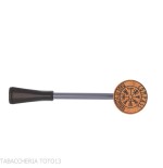 Pipe Compass Poker in Natural Light Briar, Cherrywood Shape - Duke - Tobacco Pipes - Natural root