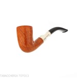 Peterson Natural Spigot Bent Dublin 128 Fishtail - Tobacco Pipes - Natural root