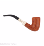 Peterson Natural Spigot Bent Dublin 128 Fishtail - Tobacco Pipes - Natural root