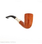 Peterson Natural Spigot Bent Dublin 128 Fishtail - Tobacco Pipes - Natural root
