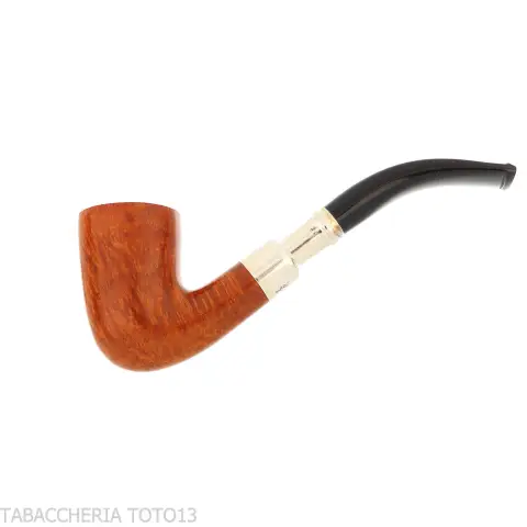 Peterson Natural Spigot Bent Dublin 128 Fishtail - Tobacco Pipes - Natural root