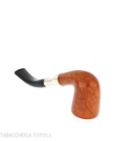 Peterson Natural Spigot Bent Dublin 128 Fishtail - Tobacco Pipes - Natural root