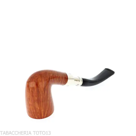 Peterson Natural Spigot Bent Dublin 128 Fishtail - Tobacco Pipes - Natural root