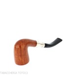 Peterson Natural Spigot Bent Dublin 128 Fishtail - Tobacco Pipes - Natural root