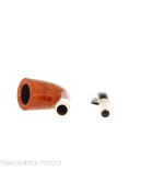 Peterson Natural Spigot Bent Dublin 128 Fishtail - Tobacco Pipes - Natural root