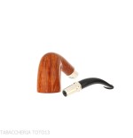 Peterson Natural Spigot Bent Dublin 128 Fishtail - Tobacco Pipes - Natural root