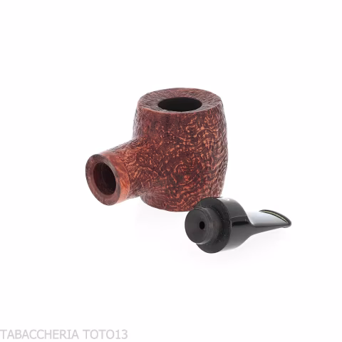 Tobacco pipe Reverse series Poker shape reverse calabash sandblasted briar - Tobacco Pipes - Natural root