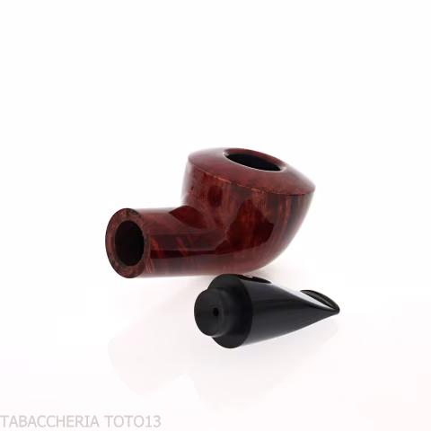 Pipe inversée Pot forme calebasse inversée bruyère brillante - Pipe Pour le Tabac - Racine naturelle