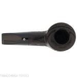 Reverse Pot-shaped pipe in reverse calabash, black briar - Tobacco Pipes - Bog oak