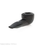 Pipe en forme de pot en bruyère fossilisée et calebasse inversée - Pipe Pour le Tabac - Bois fossile