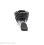 Pipa con forma de pote invertido en calabaza invertida y brezo negro - Pipas de Tabaco