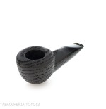 Pipe en forme de pot en bruyère fossilisée et calebasse inversée - Pipe Pour le Tabac - Bois fossile