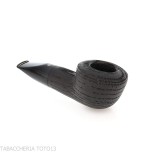 Pipe en forme de pot en bruyère fossilisée et calebasse inversée - Pipe Pour le Tabac - Bois fossile