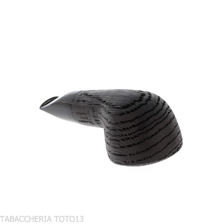 Reverse Pot-shaped pipe in reverse calabash, black briar - Tobacco Pipes - Bog oak
