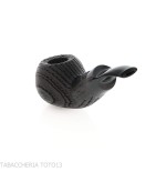 Pipe série Reverse forme bent apple, calebasse inversée bruyère morte - Pipe Pour le Tabac - Bois fossile