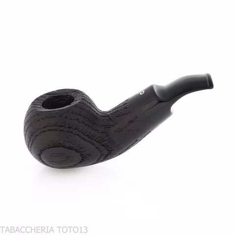 Reverse Series Pipe, Apple Shape, Reverse Calabash, Bog oak - Tobacco Pipes - Bog oak