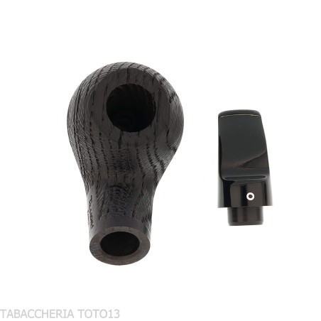 Pipe série Reverse forme bent apple, calebasse inversée bruyère morte - Pipe Pour le Tabac - Bois fossile