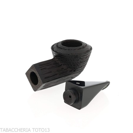 Pipa serie Reverse forma Rhodesian dritta reverse calabash radica morta - Pipe