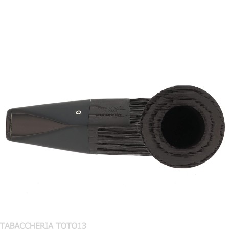 Pipe Reverse Series forme Rhodesian droite foyer en calebasse inversée, racine morte - Pipe Pour le Tabac - Bois fossile