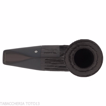 Reverse Series Pipe Straight Rhodesian Shape, Reverse Calabash bog oak - Tobacco Pipes - Bog oak