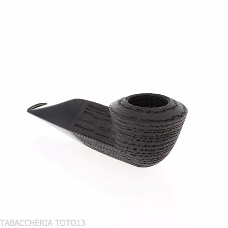 Reverse Series Pipe Straight Rhodesian Shape, Reverse Calabash bog oak - Tobacco Pipes - Bog oak