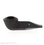 Reverse Series Pipe Straight Rhodesian Shape, Reverse Calabash bog oak - Tobacco Pipes - Bog oak