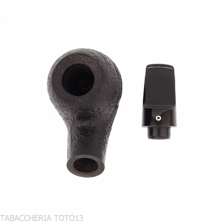 Pipa serie Reverse forma Apple curva reverse calabash radica sabbiata - Pipe