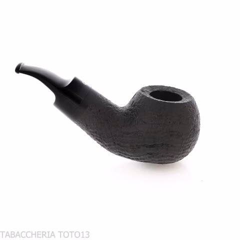 Reverse Series Pipe, Apple Bent, Reverse Calabash, Sandblasted Briar - Tobacco Pipes - Natural root