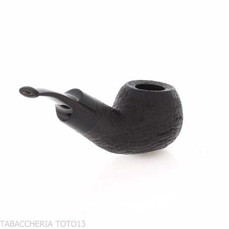 Pipa serie Reverse forma Apple curva reverse calabash radica sabbiata - Pipe