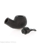 Pipa serie Reverse forma Apple curva reverse calabash radica sabbiata - Pipe